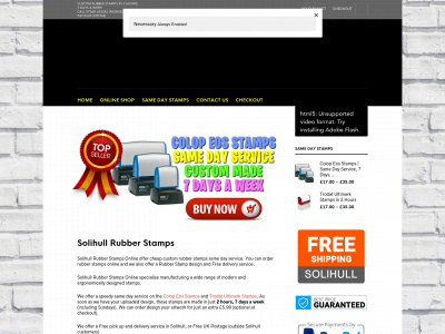 solihullrubberstampsonline.co.uk snapshot
