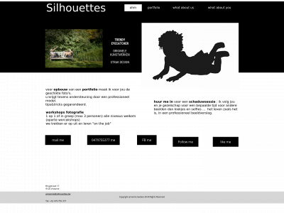 silhouettes.be snapshot