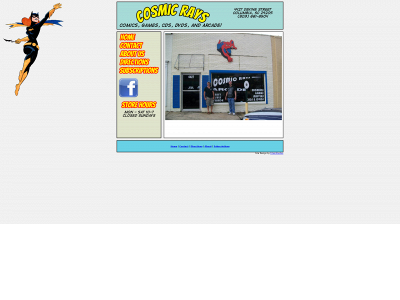 cosmicrays-online.com snapshot