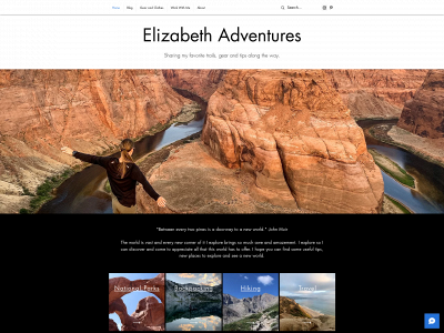 elizabethadventures.com snapshot