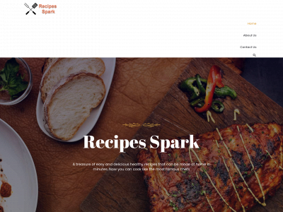 recipesspark.com snapshot