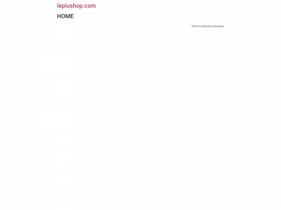 lepiushop.com snapshot