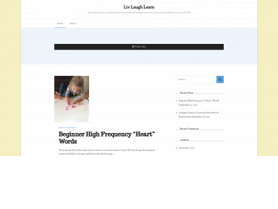 livlaughlearn.com snapshot