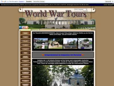 worldwartours.be snapshot