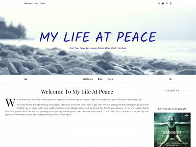 mylifeatpeace.com snapshot