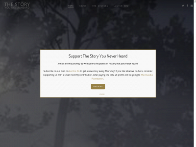 thestoryyouneverheard.com snapshot