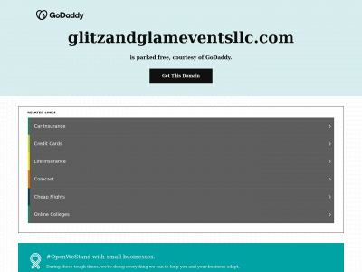 glitzandglameventsllc.com snapshot