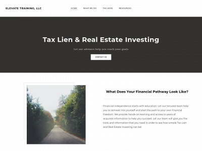 www.myelevatetraining.com snapshot
