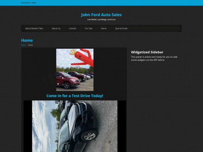 johnfordautosales.com snapshot