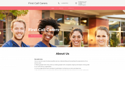 first-call-carers.org snapshot