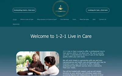 1-2-1-live-in-care.co.uk snapshot