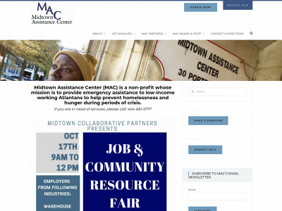 midtownassistancectr.org snapshot
