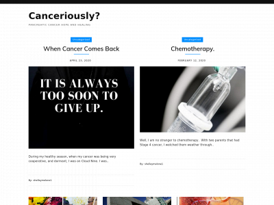 canceriously.com snapshot