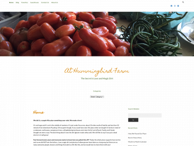 athummingbirdfarm.com snapshot