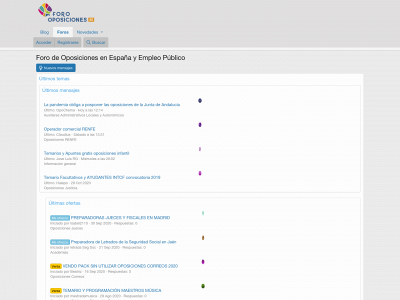 forooposiciones.es snapshot