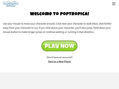 www.poptropica4kids.com snapshot