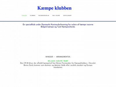 kaempeklubben.dk snapshot