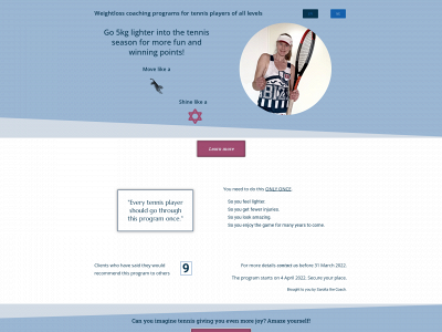 mylifeandtennis.com snapshot
