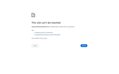 dehoutartiest.nl snapshot