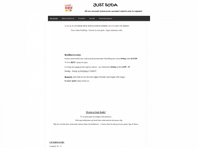 justsoda.dk snapshot