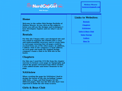 nerdcopgirl.com snapshot