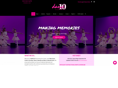 dance10.org snapshot