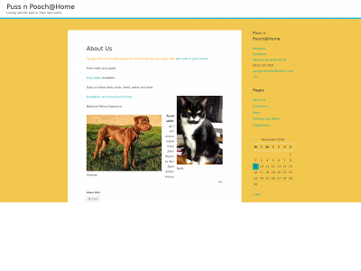 pussnpoochathome.com.au snapshot