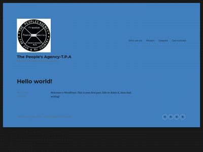 thepeoplesagency.org snapshot