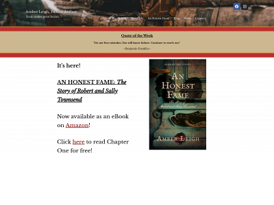 amberleighauthor.com snapshot