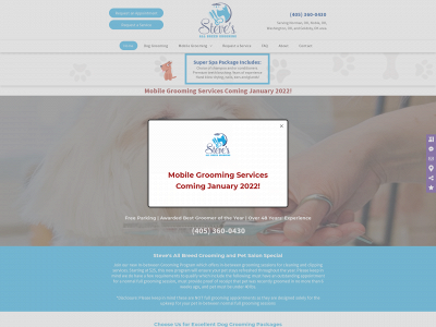 www.stevesallbreedgrooming.biz snapshot