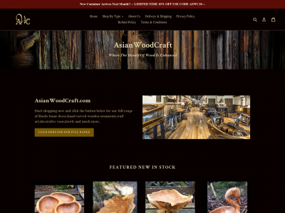 asianwoodcraft.com snapshot