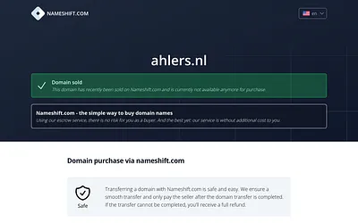 ahlers.nl snapshot