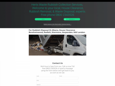 hertswaste.co.uk snapshot