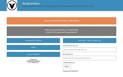 verifyvendors.in snapshot