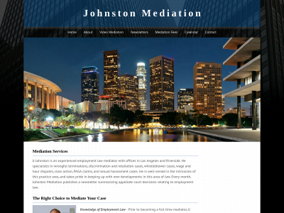 johnstonmediation.com snapshot
