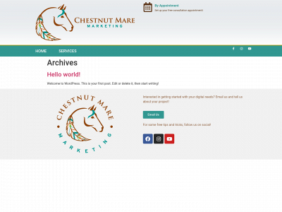 chestnutmaremarketing.com snapshot
