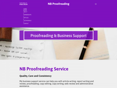 nbproofreading.co.uk snapshot