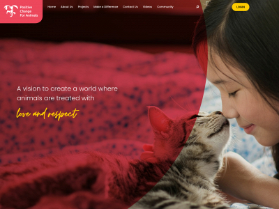 positivechangeforanimals.com snapshot