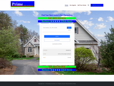 primerealtyassociates.com snapshot