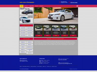 aautowholesalers.com snapshot