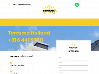 terrama-holland.de snapshot