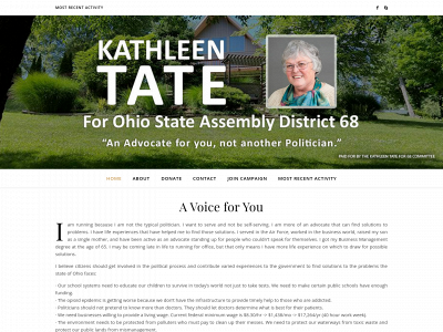 kathleentatefor68.com snapshot