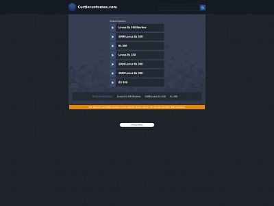 curtiscustomes.com snapshot