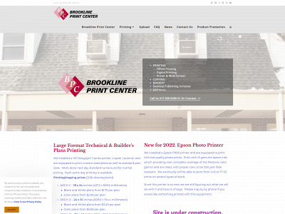 brooklineprintcenter.com snapshot