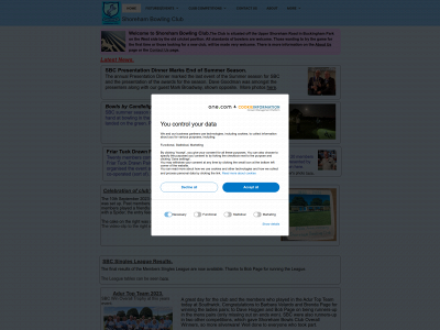 shorehambowlsclub.org.uk snapshot