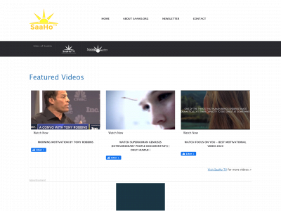 saaho.org snapshot
