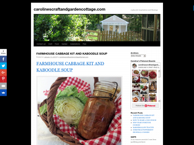 carolinescraftandgardencottage.com snapshot