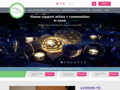 singforhope.org snapshot