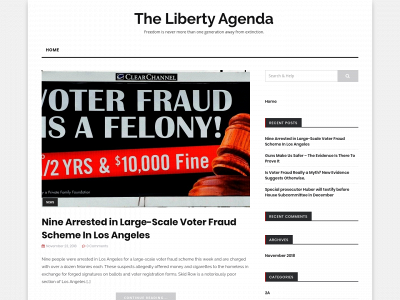 thelibertyagenda.com snapshot