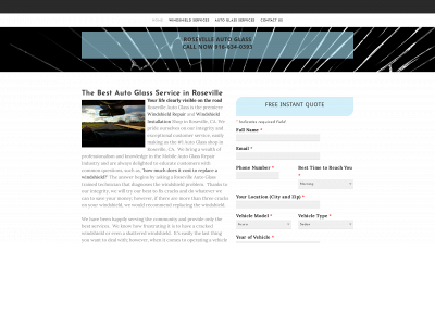 www.autoglassroseville.com snapshot